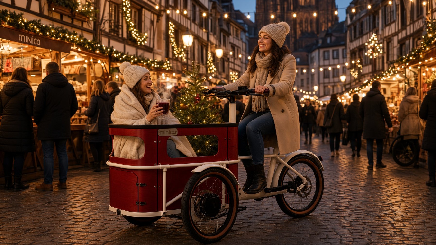 Die minica am Weihnachtsmarkt