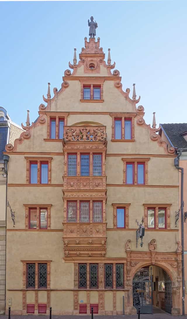 Renaissance façade of the Maison des Têtes in Colmar